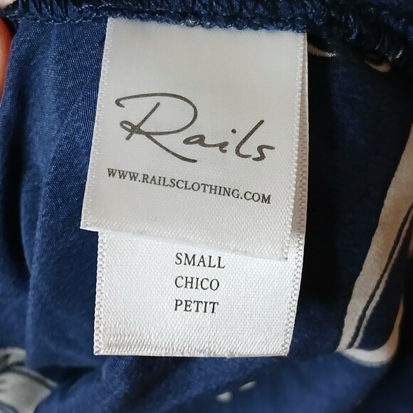 Rails 100% Silk Whitney Button Down Shirt Size Small - Picture 6 of 8